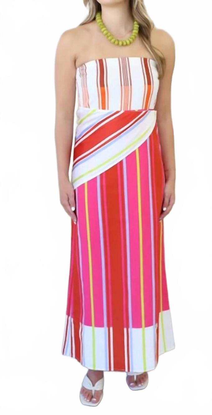 NEW ANNA CATE stella dress in bright stripe